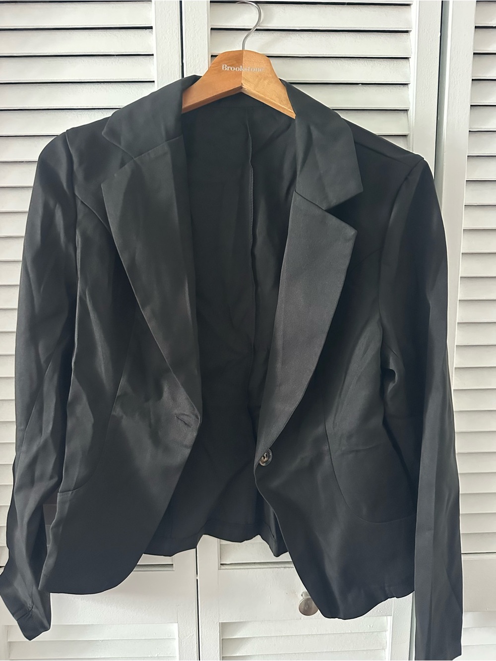 SHEIN Black Single-Button woman Blazer